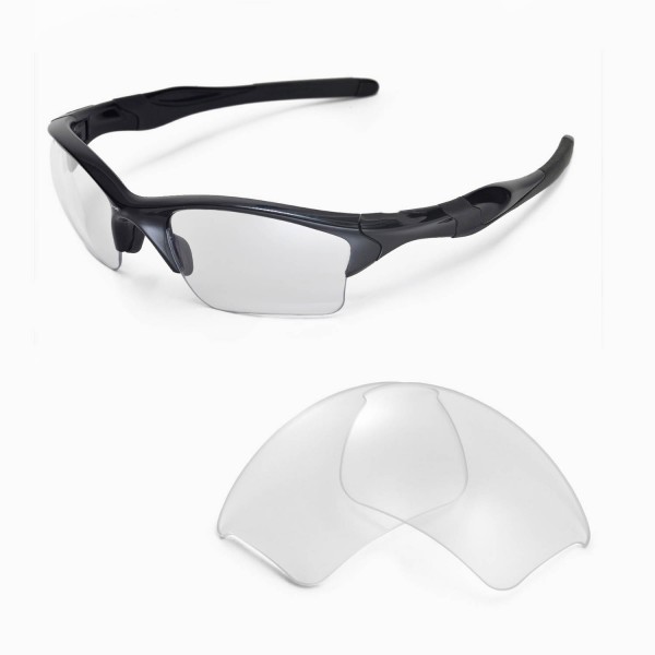 Walleva Clear Replacement Lenses for Oakley Half Jacket 2.0 XL